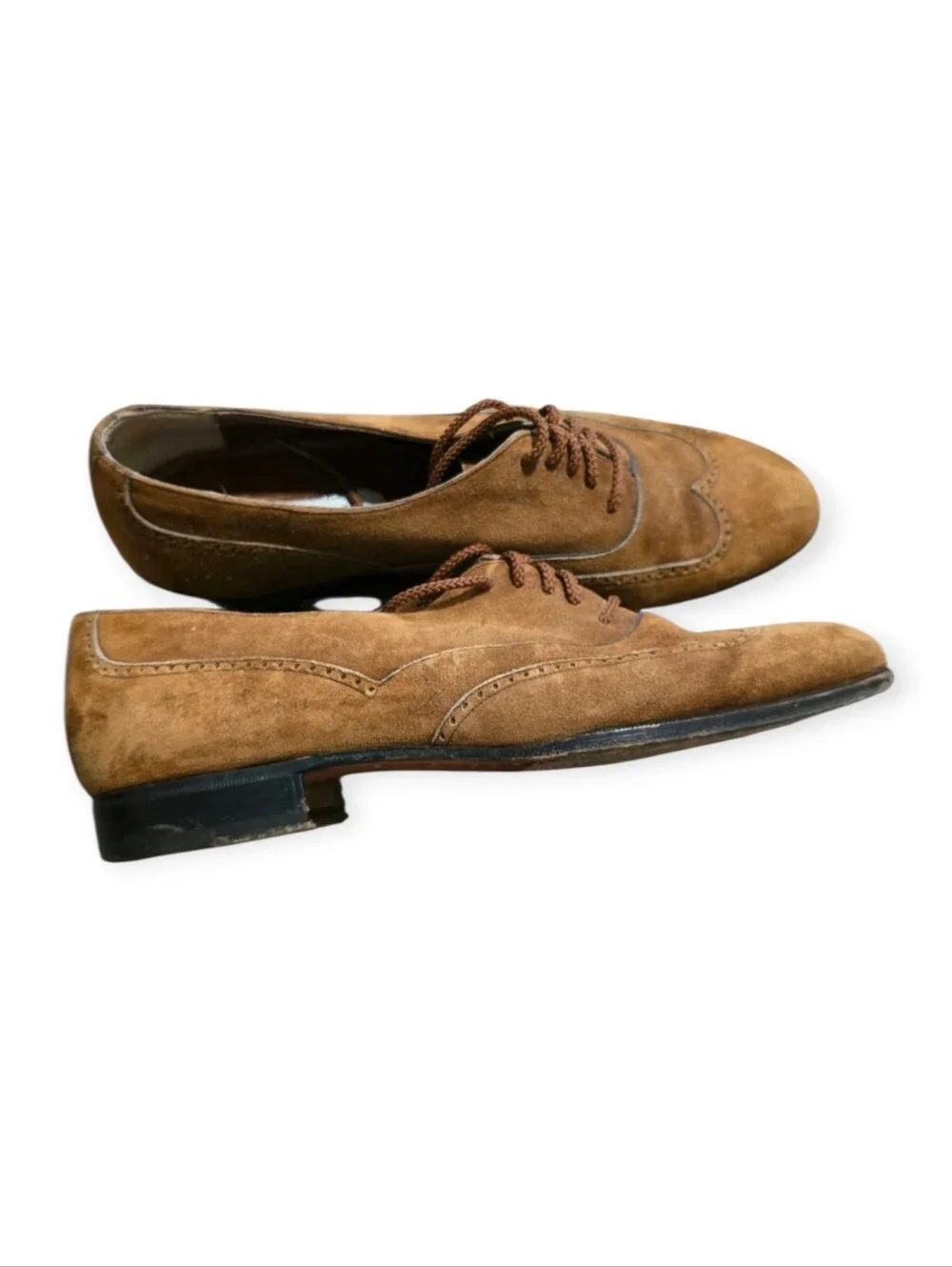 Bally Brown Suede Oxfords